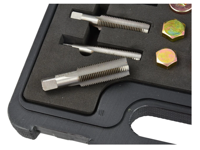 Set pentru reparare dopuri baie de ulei, Geko, 64 piese, cutie plastic