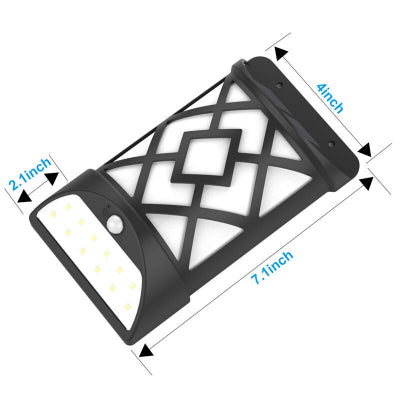 Set 2 Lampi Solare Flacara Gradina MX-F12 cu Senzor de Miscare