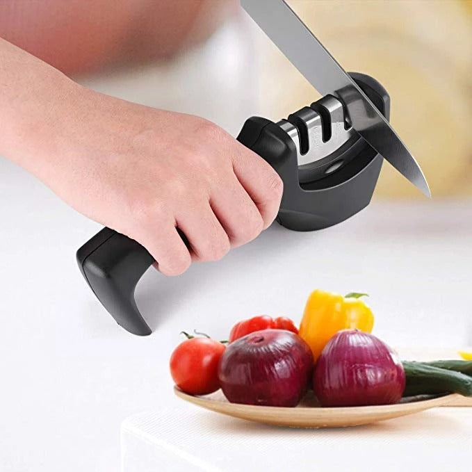 Dispozitiv pentru ascutit cutite , 3 pietre