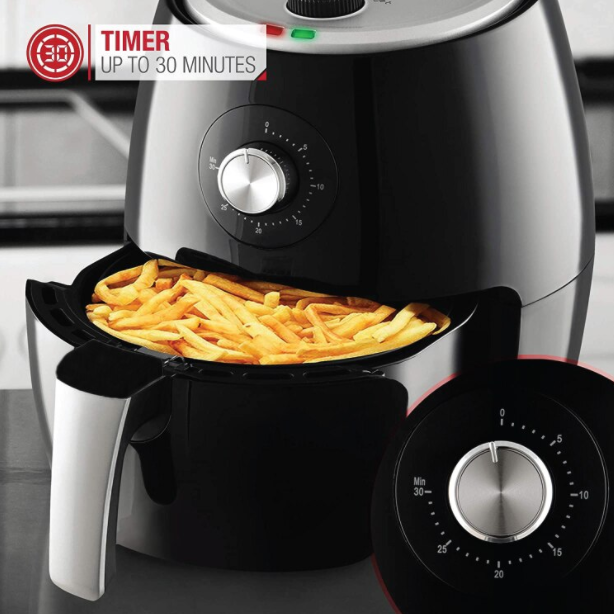 Friteuza Air Fryer and Grill Haeger HG 5286, 1500W, 3.8 l , termostat si timer control
