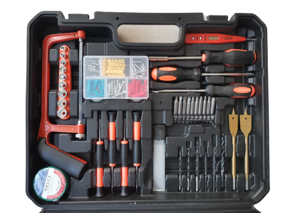 Trusa Bormasina 36V cu 2 acumulator si incarcator + 37 Accesorii
