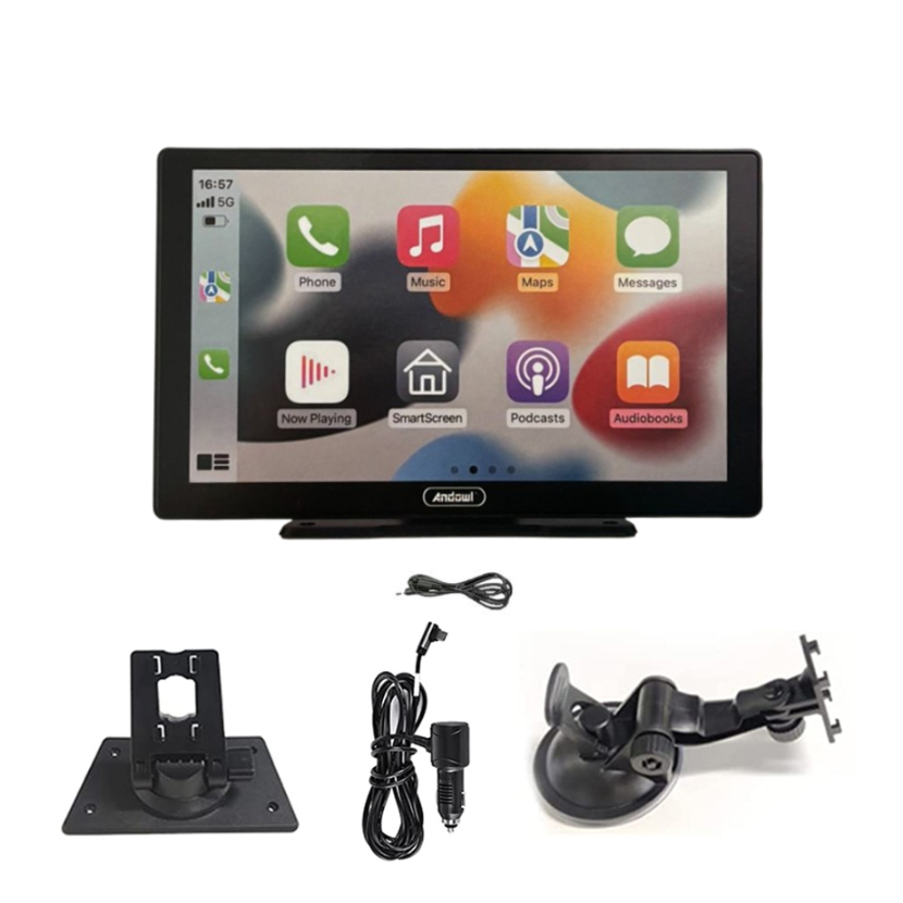 Navigatie Auto, CAMERA DVR FULL HD INCLUSA si Camera marsarier, GPS Portabil, Universal, CarPlay si Android Auto WI-FI, ecran tactil 4K 9.8 inch