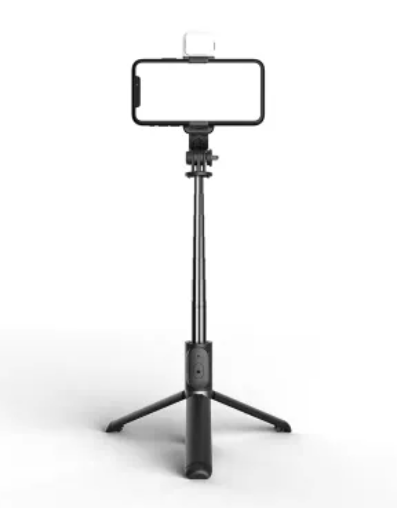 Selfie Stick Trepied Cu Lumina Led