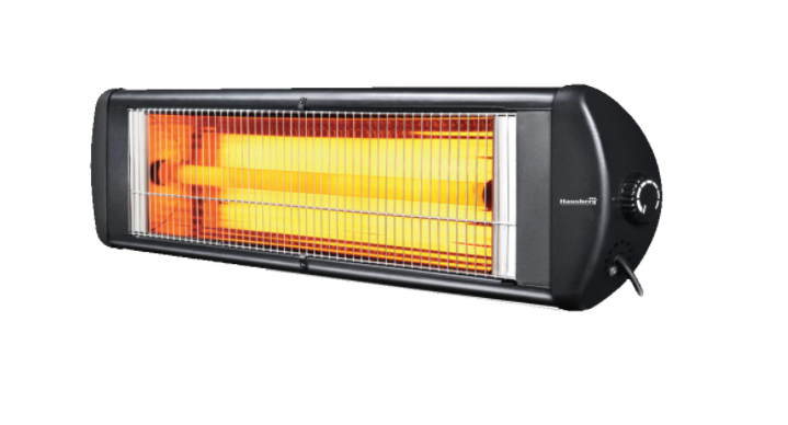 Radiator infrarosu Hausberg HB-8550, 2500 W, Clasa de protectie IP20, termostat reglabil, montabil pe perete, corp din metal, eficienta maxima