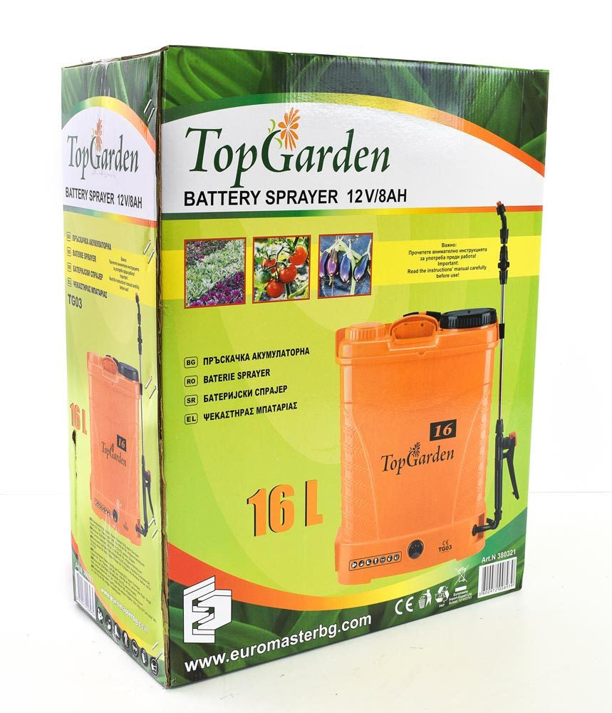 TOPGARDEN PULVERIZATOR CU ACUMULATOR 12V8AH 16 L