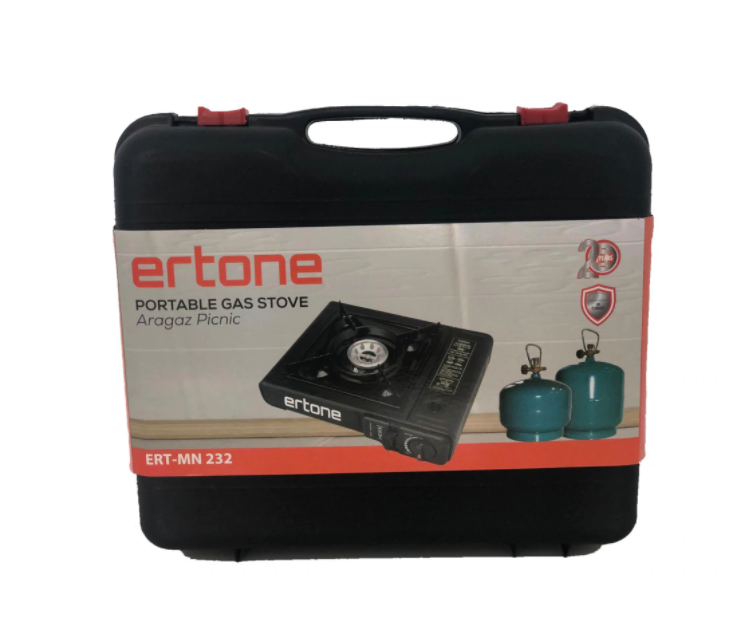 Aragaz portabil ERT-MN232 pentru butelii spray si standard 2 2 kW aprindere