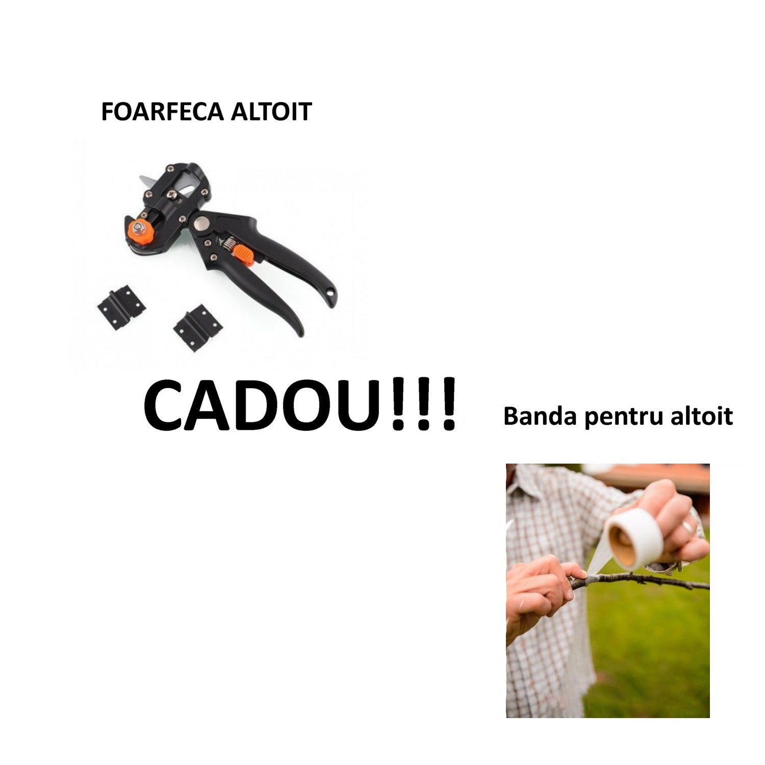 FOARFECA ALTOIT CLESTE PROFESIONALA !!! CADOU !!! Banda pentru altoit