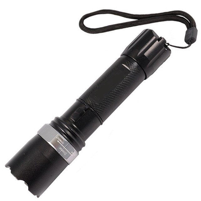 Lanterna LED 3W,cu acumulator, incarcator priza si masina,spot reglabil