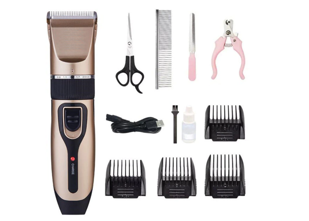 Set Masina de tuns caini cu 10 accesorii