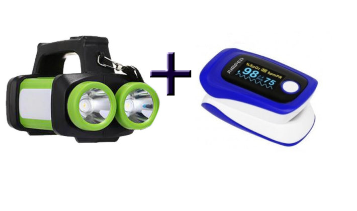 Pachet Promotional!!! Lanterna LED COB 2 in 1 + Pulsoximetru RedLine FS20C