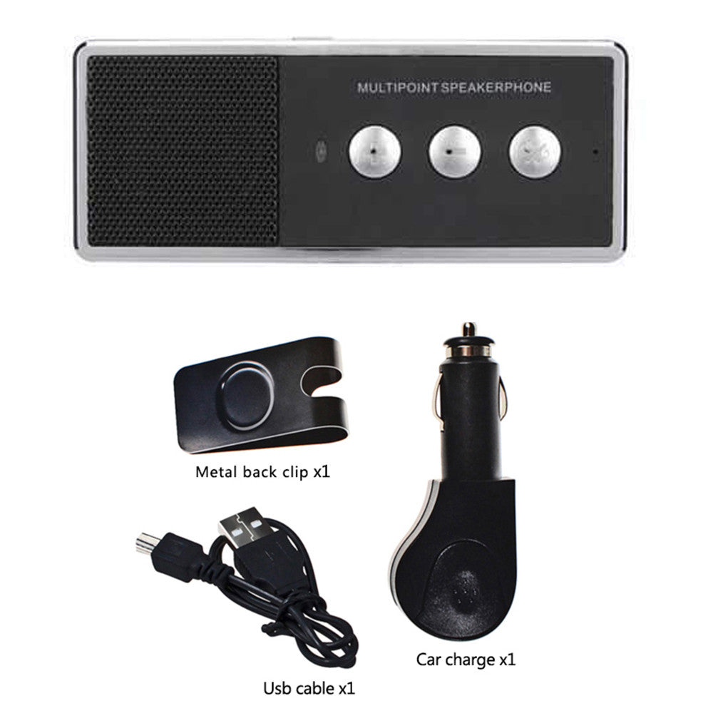 Dispozitiv Handsfree cu bluetooth pentru autoturism cu montare la parasolar