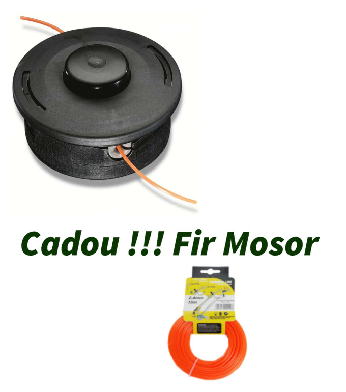 Cap pentru cosit AutoCut 25-2, cu fire, Diametru 2.4 mm - 2.7 mm Cadou !!!! Fir motocoasa, trimmer 2.4mm, 15 metri