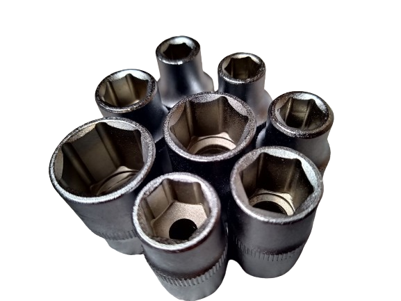 Set 9 piese Cheie cu clichet 1/2", Capete chei tubulare, 8-19 mm
