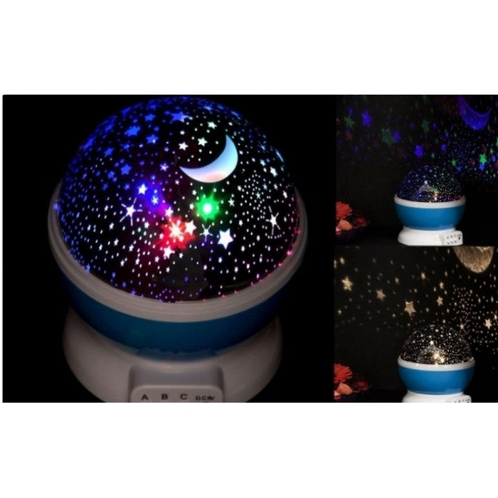 Lampa de veghe Star Master - proiector rotativ cu stele si luna - cu functie de rotatie la 360 grade