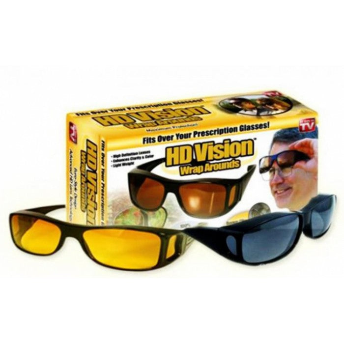 2X Ochelari cu protectie UV-Hd Vision de zi si de noapte
