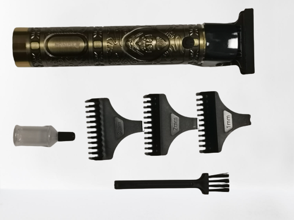 Aparat de tuns profesional cu acumulator, pentru contur, lama tip T