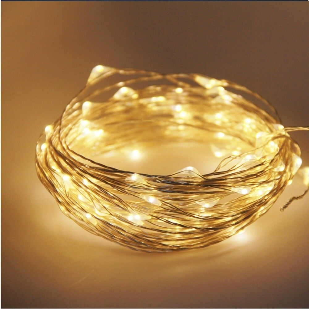 Instalatie solara pentru casa sau gradina, 100 LED-uri, 12 metri
