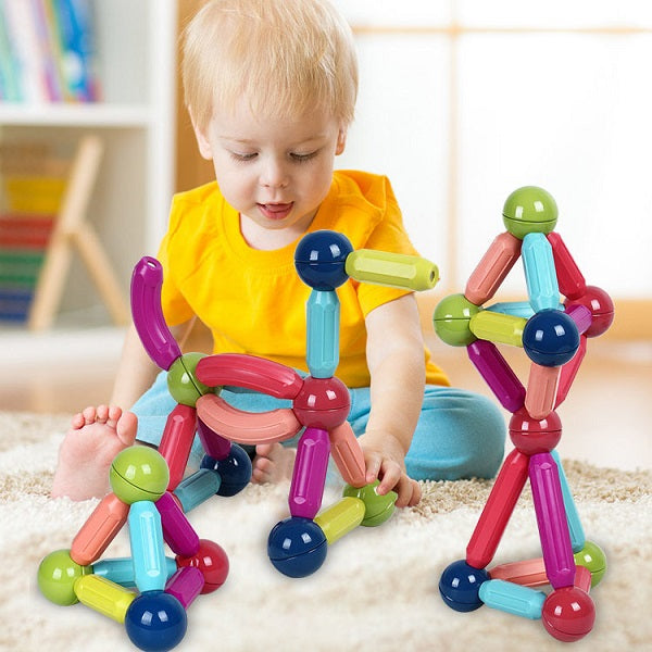 Set Jucarii Magnetice 3D pentru constructii 84 Piese