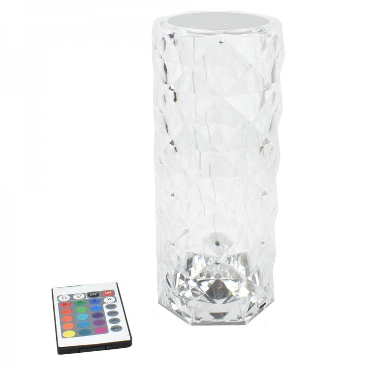 LAMPA DE MASA DECORATIVA CU LED "CRYSTAL" RGB