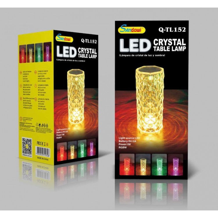 LAMPA DE MASA DECORATIVA CU LED "CRYSTAL" RGB