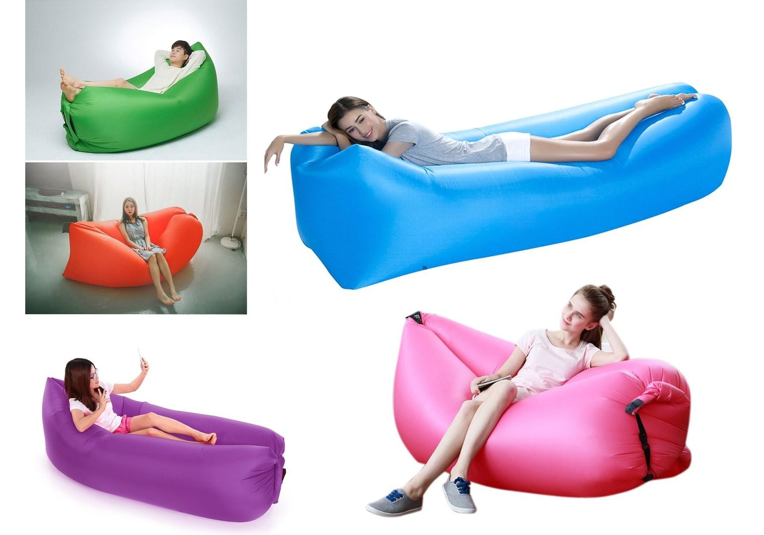 Saltea gonflabila tip sezlong Lazy Bag