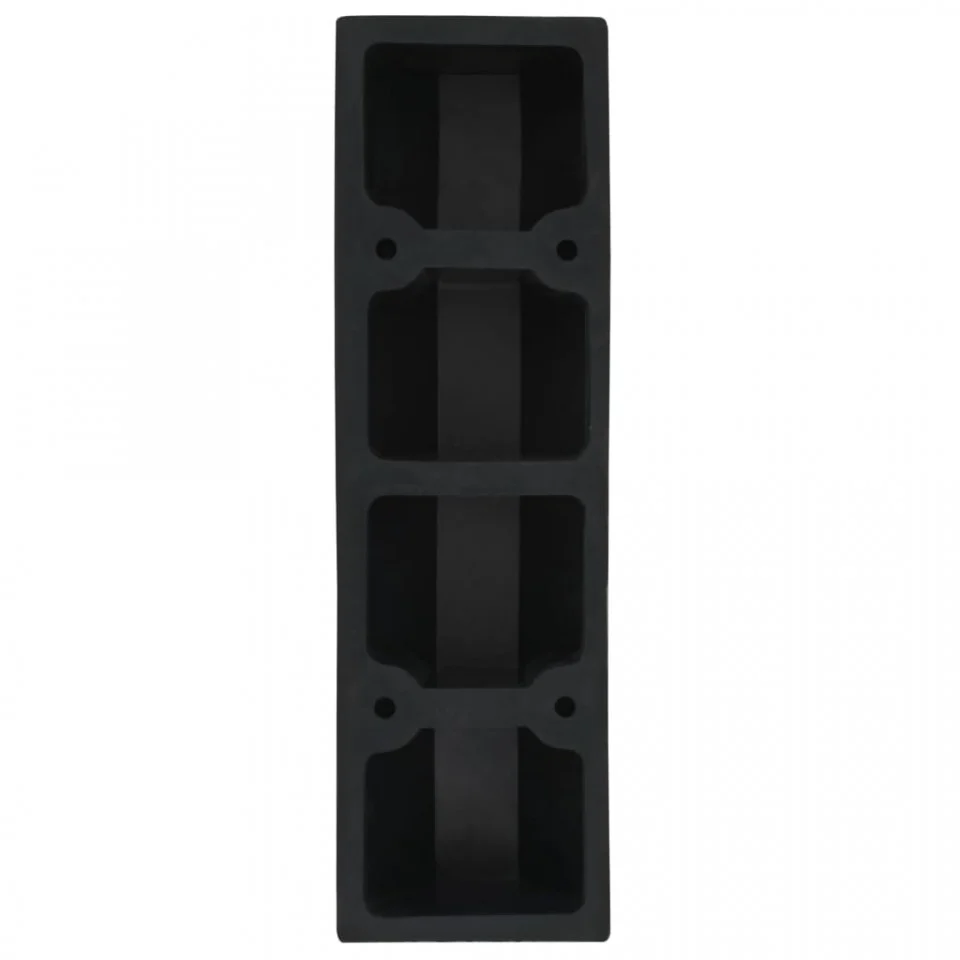 Pachet Set 2 limitatoare pentru parcare din cauciuc 49x19x9 cm si Blocator pentru parcare