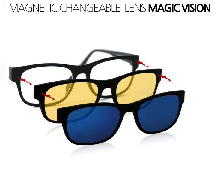 Ochelari cu lentile interschimbabile Magic Vision 3 in 1