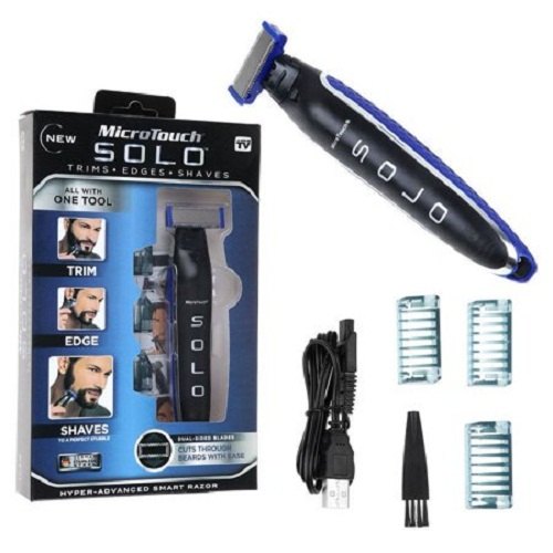 Trimmer facial cu 3 capete, Micro Touch Solo