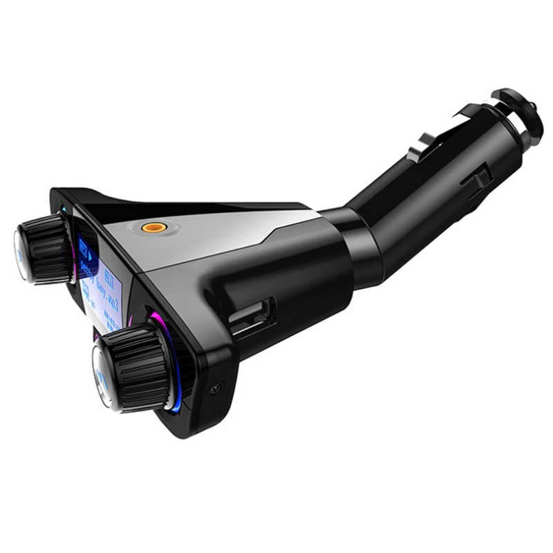 Modulator FM si Bluetooth cu Display, 2 Port-uri USB, Micro SD si Jack 3.5 mm