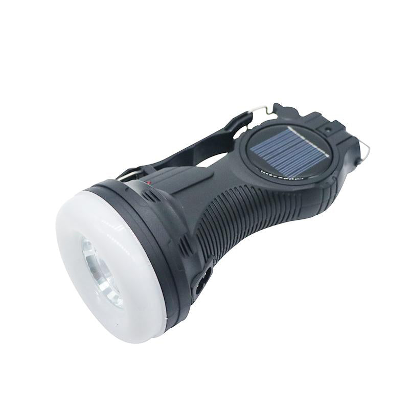 Lanterna 3 moduri de iluminare, cu acumulator si incarcare solara, functie PowerBank