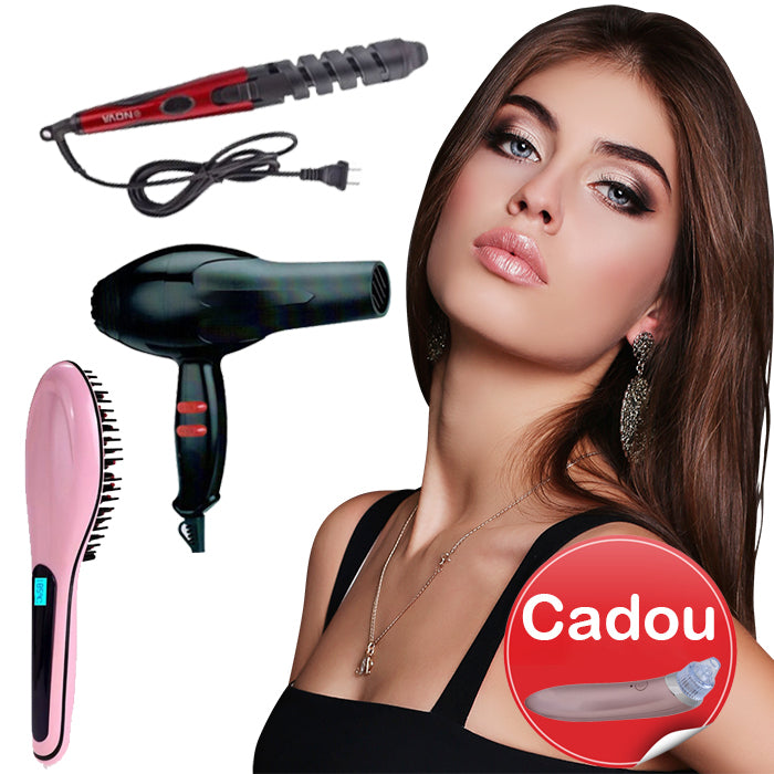 Pachet Promotional Coafura + Aparat pentru caratarea tenului cadou