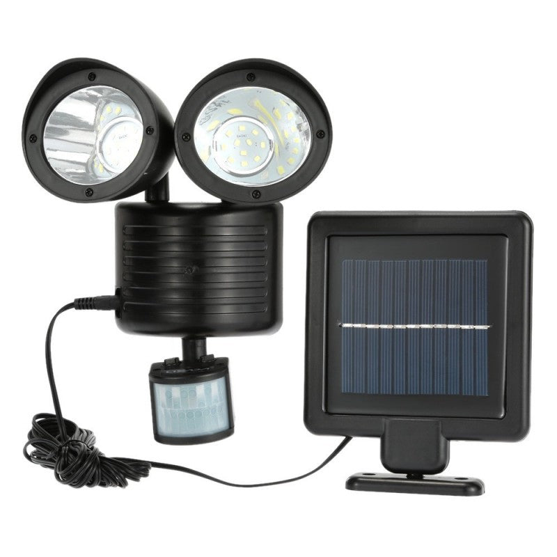 Proiector solar dublu cu senzor de miscare