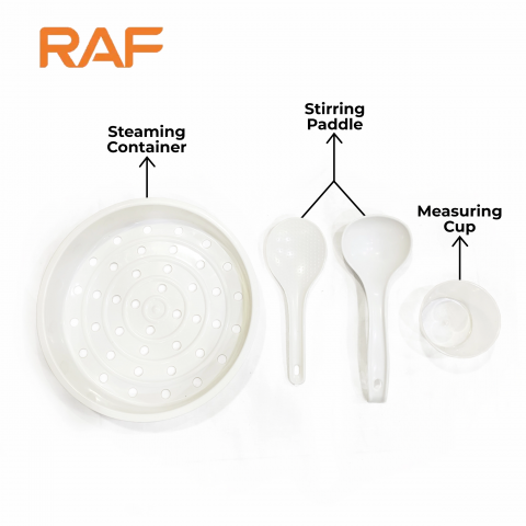 Oală multifuncțională RAF-166W 6 litri - prăjire, abur, fierbere - 900W