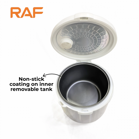 Oală multifuncțională RAF-166W 6 litri - prăjire, abur, fierbere - 900W