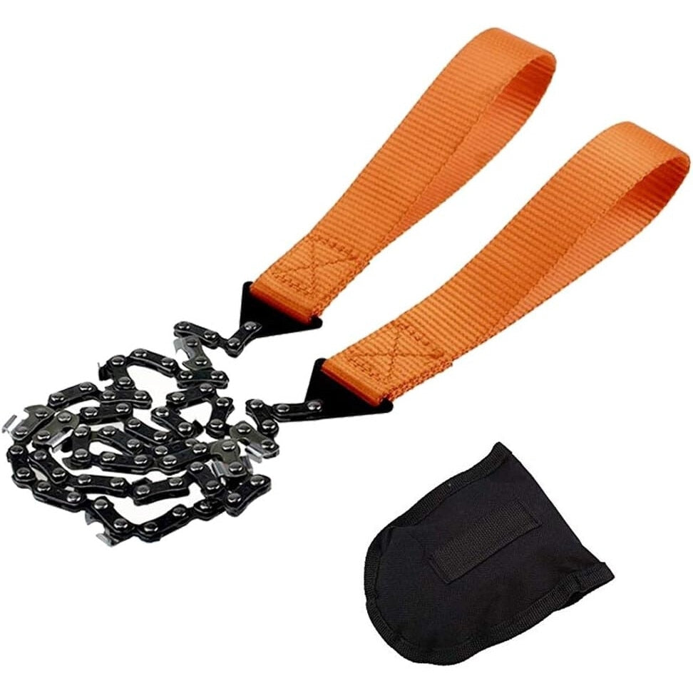 Mini Fierastrau de Buzunar tip Lant din Otel pentru Camping sau Drumetii, 103cm
