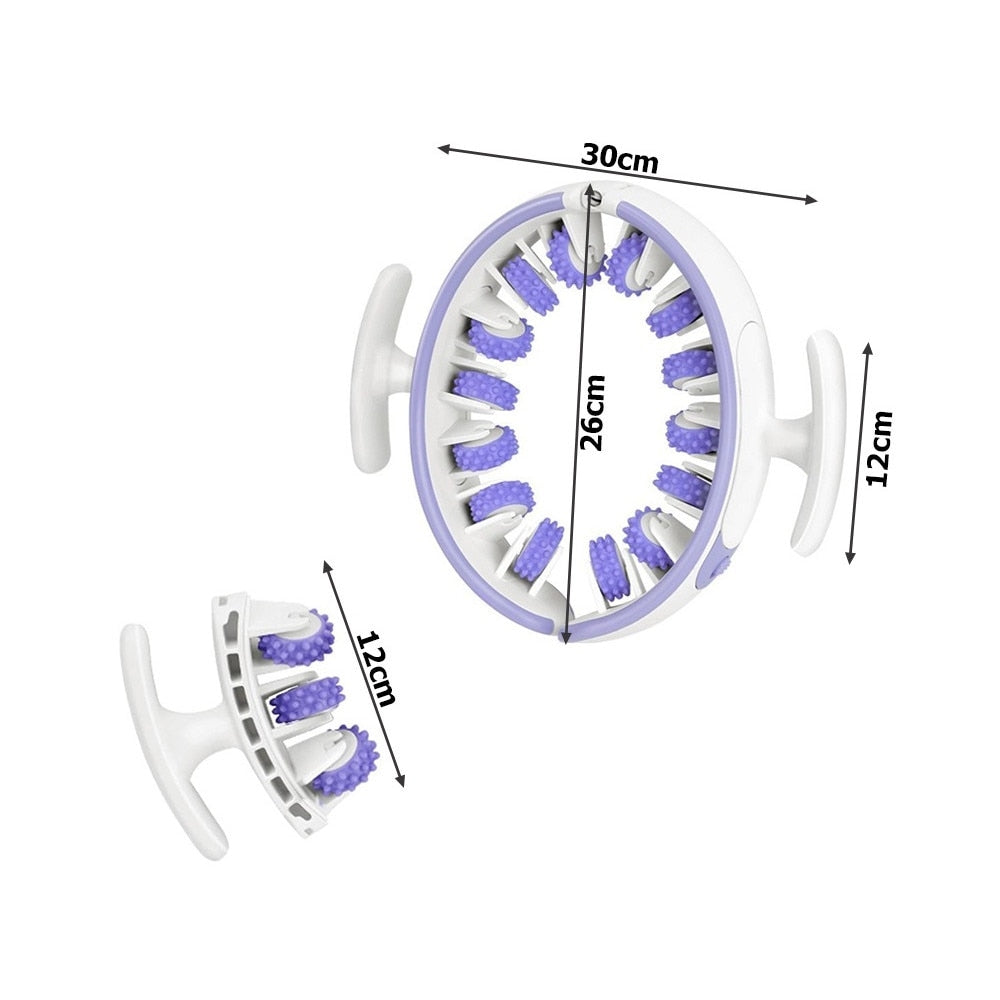 Aparat de masaj anticelulitic manual, extensibil, multifunctional, forma ergonomica, din plastic