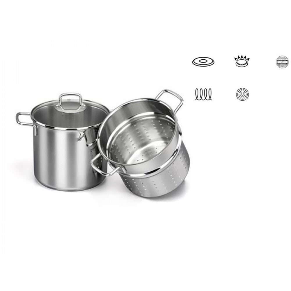 Oala inox 6 litri pentru spaghete si paste