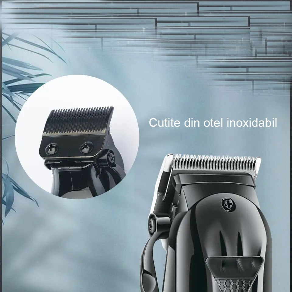Masina de tuns profesionala cu acumulator, VGR V-282, afisaj LED, 6 gratare 1.5mm - 13mm