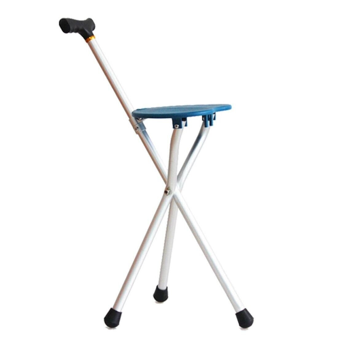 Baston cu scaun pliabil din aluminiu