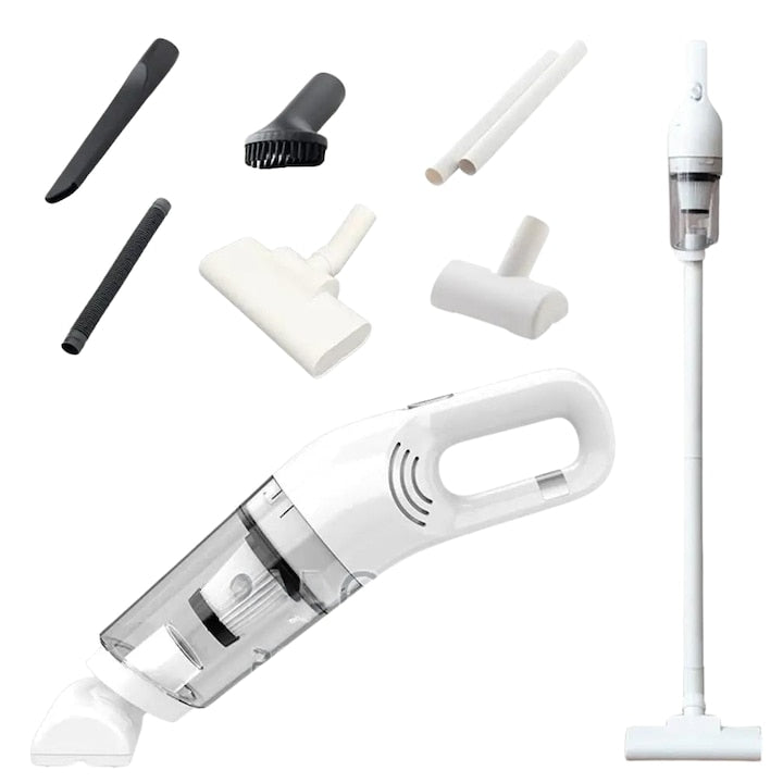 Aspirator vertical fara fir, de mana, 12000Pa, cu accesorii incluse, filtru HEPA