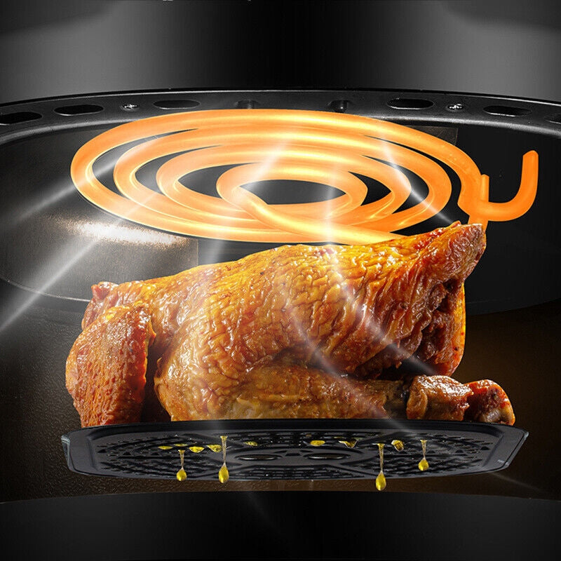 FRITEUZA FARA ULEI CU AER CALD, 2400 W FUNCTIE DE COACERE, PRAJIRE 10L, CU GEAM, AIR FRYER