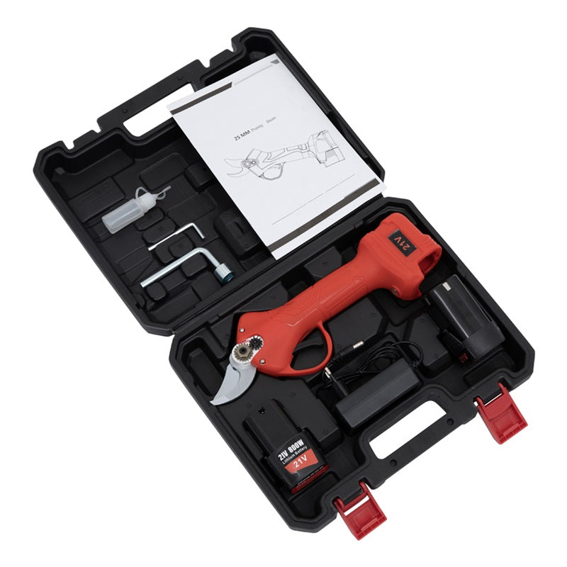 Foarfeca electrica pentru vita de vie/crengi , 21 V, 2 x acumulatori