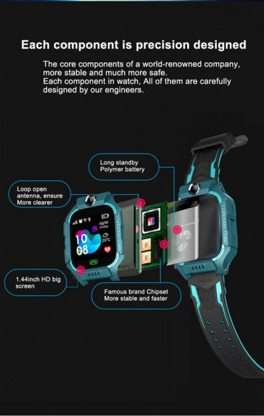 Ceas Smart pentru copii , functie Telefon , Monitorizare Video, GPS, Q12