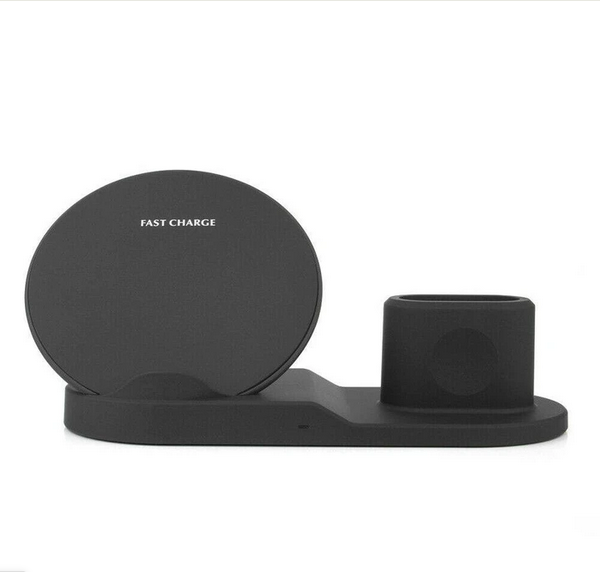 Stație Încărcare Wireless 3-în-1 W55 - iPhone, AirPods, iWatch