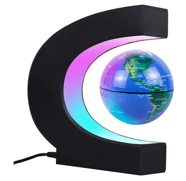 Glob pamantesc magnetic plutitor cu iluminare led