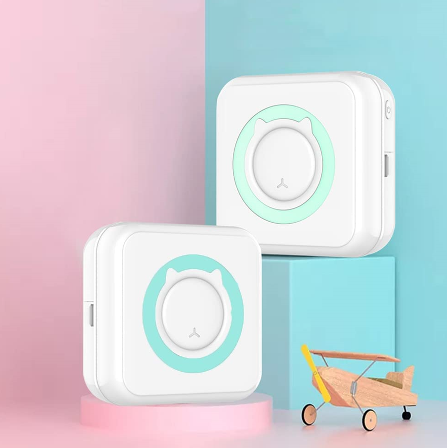 Mini imprimanta termica, portabila, bluetooth, 10 role incluse