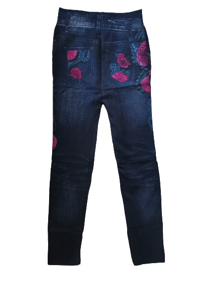 Colanti tip Jeans Set 2 Perechi Imblaniti TeleshopTV