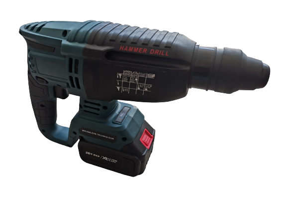 Ciocan rotopercutor cu 2x acumulator 36V, 1.7J, 1800rpm, SDS-Plus