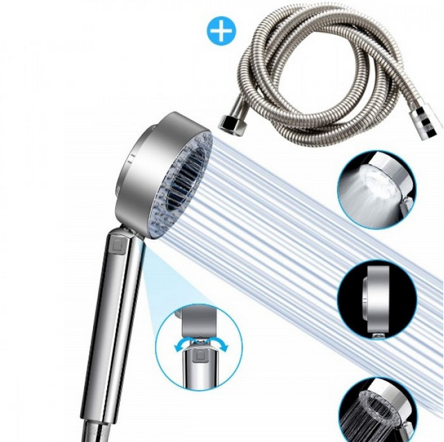 Pachet Promotional !!! Cap de duș cu doua fete + Perie electrica multifunctionala de indreptat parul și barba Cadou !!! Epilator 5 in 1 Original