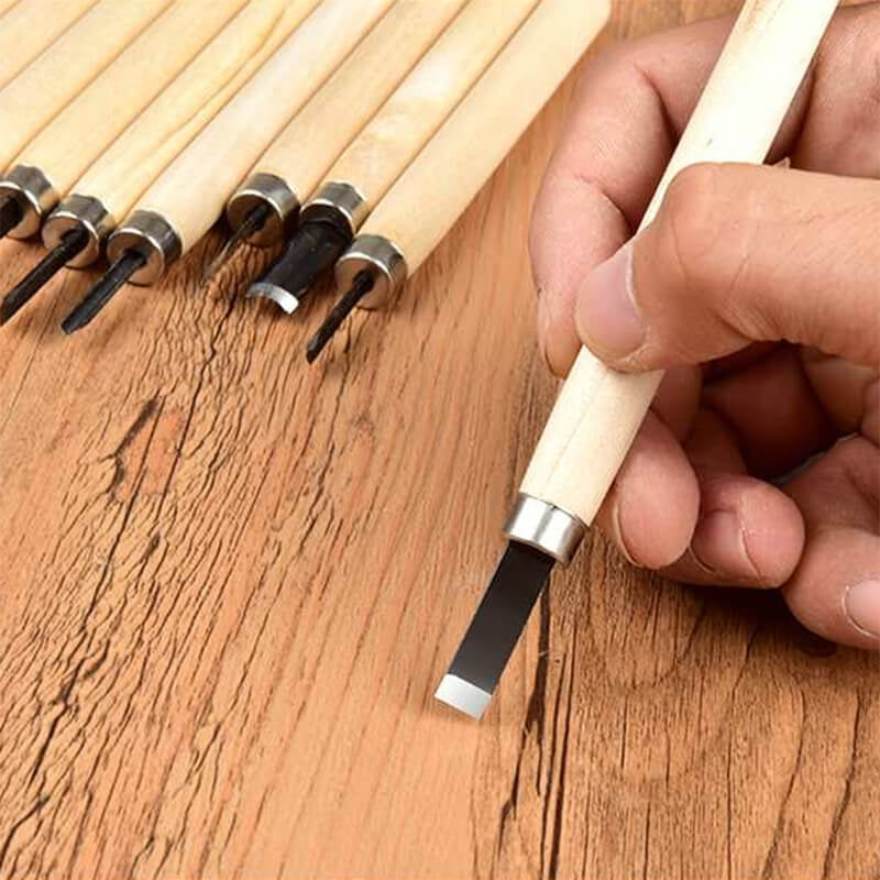 Set 12 Dălți pentru sculptare în lemn